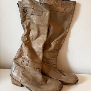 Dolce Vita Over the Knee Tan Leather Boots